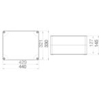 ΜΠΟΥΑΤ ΕΞΩΤΕΡΙΚΟ ΒΙΟΜΗΧΑΝΙΚΟ 440Χ330Χ145 IP65 EUROLAMP – 151-25564