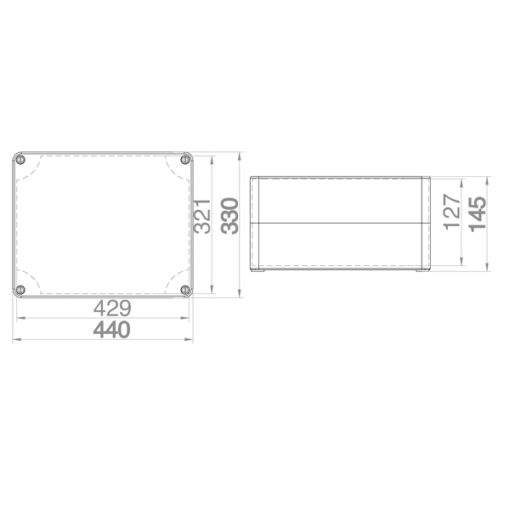 ΜΠΟΥΑΤ ΕΞΩΤΕΡΙΚΟ ΒΙΟΜΗΧΑΝΙΚΟ 440Χ330Χ145 IP65 EUROLAMP – 151-25564