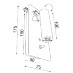 ACA DECOR  Επίτοιχο Φωτιστικό LED 3W 4000K Χωνευτό Μεταλλικό Χρώμιο
