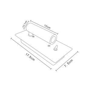 ACA DECOR  απλίκα led 3w 4000k σε μαύρο χρώμα – 151BMB