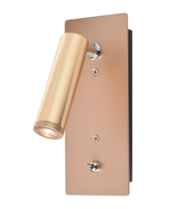 ACA DECOR  – Επίτοιχο Φωτιστικό LED 3W 4000K Χωνευτό Μεταλλικό Χρυσό