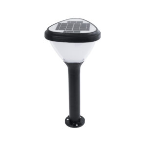 GloboStar® SOLARMIS 90521 LED Solar Bollard Light Κολωνάκι Κήπου Εξωτερικού Χώρου 10W 180lm 120° με Ενσωματωμένο Φωτοβολταϊκό Panel 6V 5W & Επαναφορτιζόμενη Μπαταρία Li-ion 3.2V 6000mAh με Αισθητήρα Ημέρας-Νύχτας – Αδιάβροχο IP65 Φ26 x Υ60cm Ψυχρό Λευκό 6000K – 2 Χρόνια Εγγύηση