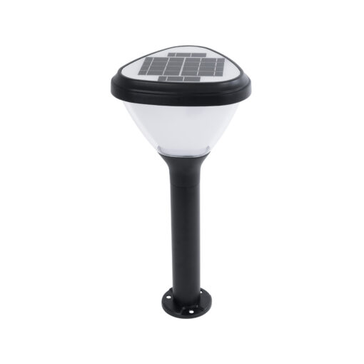 GloboStar® SOLARMIS 90521 LED Solar Bollard Light Κολωνάκι Κήπου Εξωτερικού Χώρου 10W 180lm 120° με Ενσωματωμένο Φωτοβολταϊκό Panel 6V 5W & Επαναφορτιζόμενη Μπαταρία Li-ion 3.2V 6000mAh με Αισθητήρα Ημέρας-Νύχτας – Αδιάβροχο IP65 Φ26 x Υ60cm Ψυχρό Λευκό 6000K – 2 Χρόνια Εγγύηση