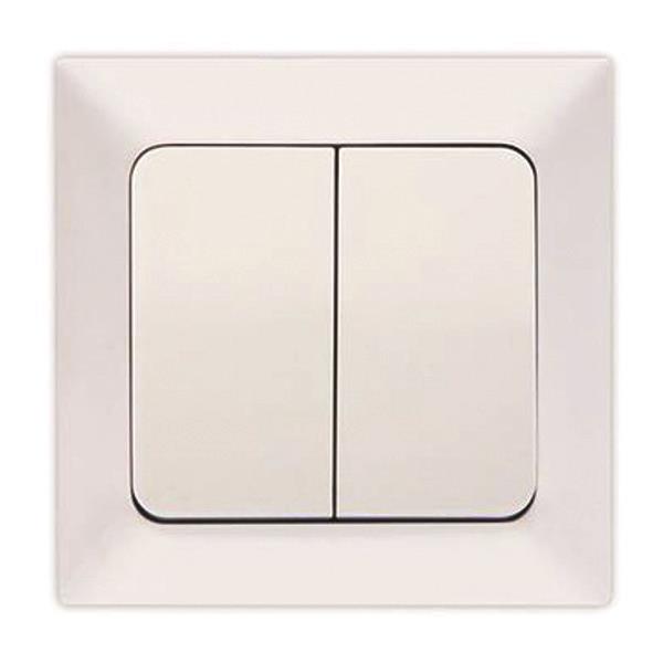 ΔΙΑΚΟΠΤΗΣ K/R ΛΕΥΚΟΣ EUROLAMP ΝΕAD – 152-12002