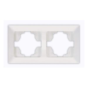 ΠΛΑΙΣΙΟ 2 ΘΕΣΕΩΝ ΛΕΥΚΟ ΟΡΙΖΟΝΤΙΟ EUROLAMP ΝΕAD – 152-12021