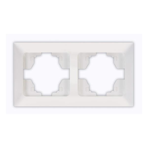 ΠΛΑΙΣΙΟ 2 ΘΕΣΕΩΝ ΛΕΥΚΟ ΟΡΙΖΟΝΤΙΟ EUROLAMP ΝΕAD – 152-12021