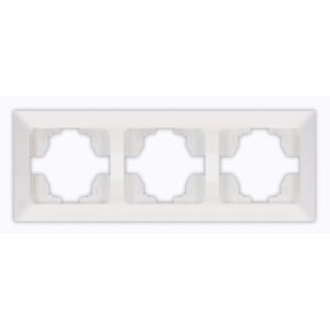 ΠΛΑΙΣΙΟ 3 ΘΕΣΕΩΝ ΛΕΥΚΟ ΟΡΙΖΟΝΤΙΟ EUROLAMP ΝΕAD – 152-12022