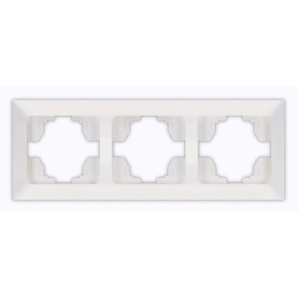 ΠΛΑΙΣΙΟ 3 ΘΕΣΕΩΝ ΛΕΥΚΟ ΟΡΙΖΟΝΤΙΟ EUROLAMP ΝΕAD – 152-12022