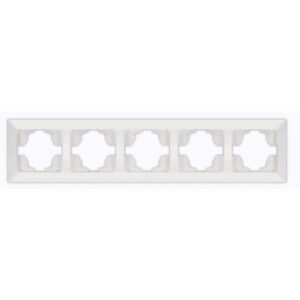 ΠΛΑΙΣΙΟ 5 ΘΕΣΕΩΝ ΛΕΥΚΟ ΟΡΙΖΟΝΤΙΟ EUROLAMP ΝΕAD – 152-12024