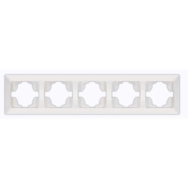 ΠΛΑΙΣΙΟ 5 ΘΕΣΕΩΝ ΛΕΥΚΟ ΟΡΙΖΟΝΤΙΟ EUROLAMP ΝΕAD – 152-12024