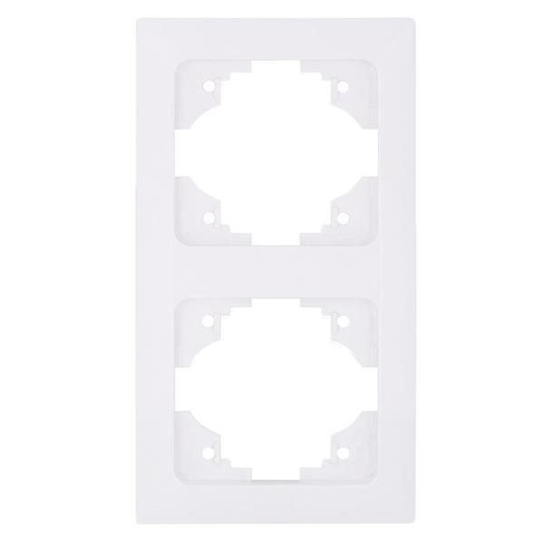 ΠΛΑΙΣΙΟ 2 ΘΕΣΕΩΝ ΛΕΥΚΟ ΚΑΘΕΤΟ EUROLAMP ΝΕAD – 152-12025