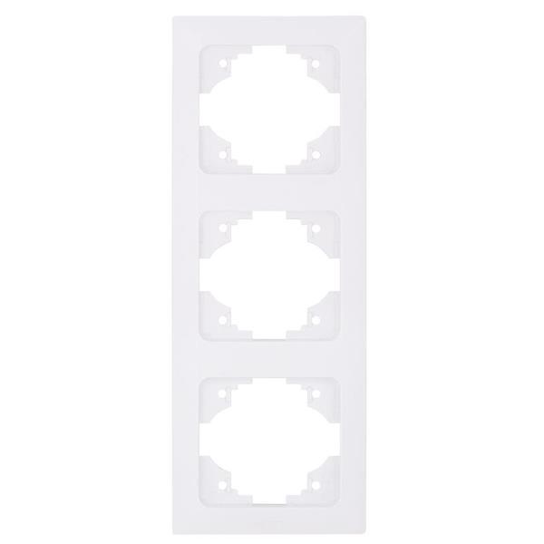 ΠΛΑΙΣΙΟ 3 ΘΕΣΕΩΝ ΛΕΥΚΟ ΚΑΘΕΤΟ EUROLAMP ΝΕAD – 152-12026