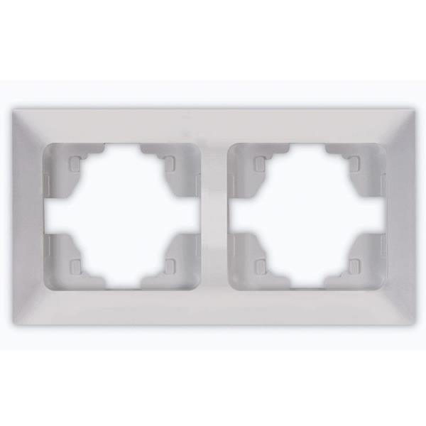 ΠΛΑΙΣΙΟ 2 ΘΕΣΕΩΝ ΝΙΚΕΛ MAT ΟΡΙΖΟΝΤΙΟ EUROLAMP ΝΕAD – 152-12221