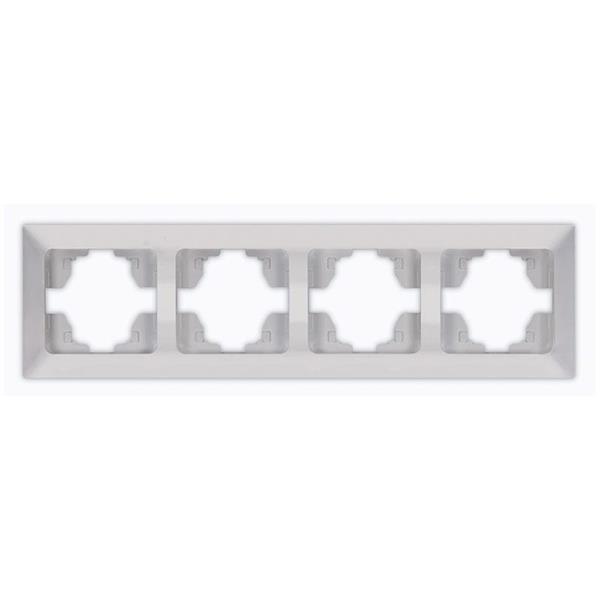 ΠΛΑΙΣΙΟ 4 ΘΕΣΕΩΝ ΝΙΚΕΛ MAT ΟΡΙΖΟΝΤΙΟ EUROLAMP ΝΕAD – 152-12223