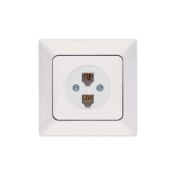 ΠΡΙΖΑ ΤΗΛΕΦΩΝΟΥ ΔΙΠΛΗ RJ 11 ΛΕΥΚΗ EUROLAMP ΝΕAD – 152-16014