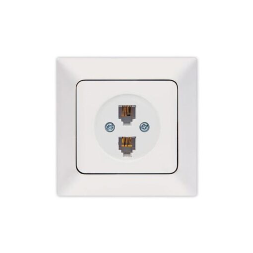 ΠΡΙΖΑ ΤΗΛΕΦΩΝΟΥ ΔΙΠΛΗ RJ 11 ΛΕΥΚΗ EUROLAMP ΝΕAD – 152-16014