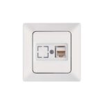 ΠΡΙΖΑ DATA CAT 6 RJ 45 MONH ΛΕΥΚΗ EUROLAMP ΝΕAD – 152-16015