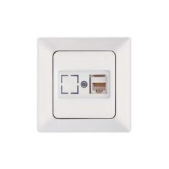 ΠΡΙΖΑ DATA CAT 6 RJ 45 MONH ΛΕΥΚΗ EUROLAMP ΝΕAD – 152-16015
