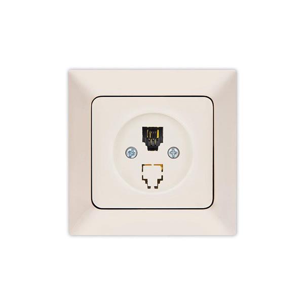 ΠΡΙΖΑ ΤΗΛΕΦΩΝΟΥ MONH RJ 11 ΜΠΕΖ EUROLAMP ΝΕAD – 152-16113