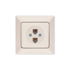ΠΡΙΖΑ ΤΗΛΕΦΩΝΟΥ ΔΙΠΛΗ RJ 11 ΜΠΕΖ EUROLAMP ΝΕAD – 152-16114