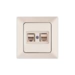 ΠΡΙΖΑ DATA CAT 6 RJ 45 ΔΙΠΛΗ ΜΠΕΖ EUROLAMP ΝΕAD – 152-16116