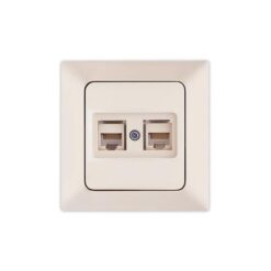 ΠΡΙΖΑ DATA CAT 6 RJ 45 ΔΙΠΛΗ ΜΠΕΖ EUROLAMP ΝΕAD – 152-16116