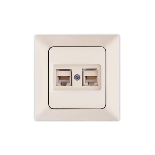 ΠΡΙΖΑ DATA CAT 6 RJ 45 ΔΙΠΛΗ ΜΠΕΖ EUROLAMP ΝΕAD – 152-16116