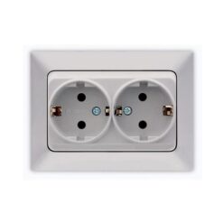 ΠΡΙΖΑ ΣΟΥΚΟ ΔΙΠΛΗ ΧΩΝΕΥΤΗ 16A ΝΙΚΕΛ MAT EUROLAMP ΝΕAD – 152-16203