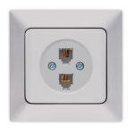 ΠΡΙΖΑ ΤΗΛΕΦΩΝΟΥ ΔΙΠΛΗ RJ 11 ΝΙΚΕΛ MAT EUROLAMP ΝΕAD – 152-16214