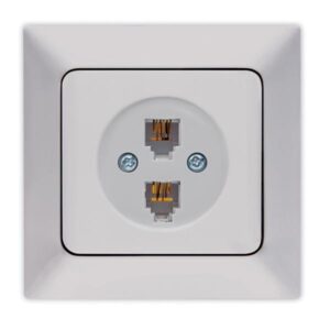 ΠΡΙΖΑ ΤΗΛΕΦΩΝΟΥ ΔΙΠΛΗ RJ 11 ΝΙΚΕΛ MAT EUROLAMP ΝΕAD – 152-16214