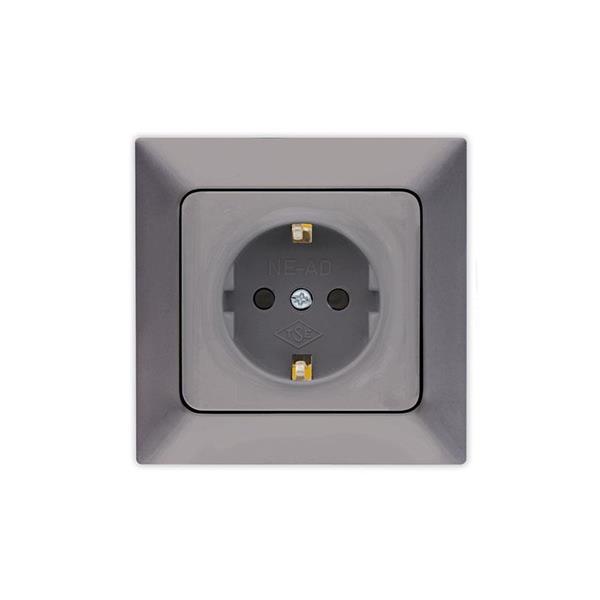 ΠΡΙΖΑ ΣΟΥΚΟ 16A ΓΡΑΦΙΤΗΣ EUROLAMP ΝΕAD – 152-16300