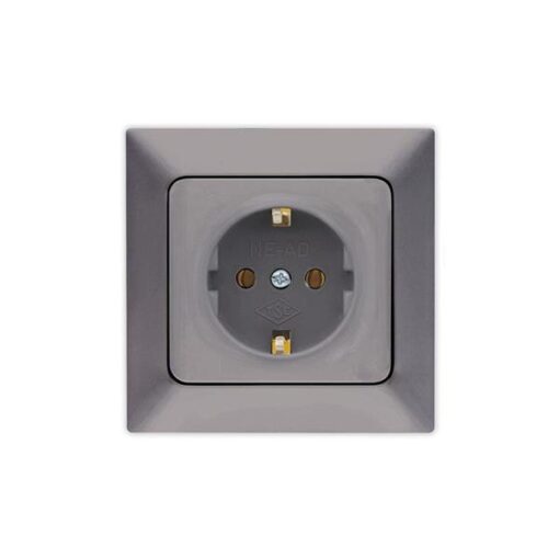 ΠΡΙΖΑ ΣΟΥΚΟ ΠΡΟΣΤΑΣΙΑΣ 16A ΓΡΑΦΙΤΗΣ EUROLAMP ΝΕAD – 152-16301