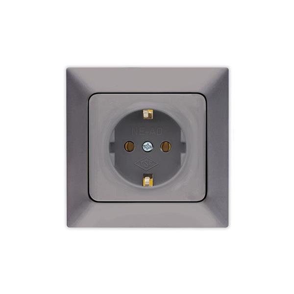 ΠΡΙΖΑ ΣΟΥΚΟ ΠΡΟΣΤΑΣΙΑΣ 16A ΓΡΑΦΙΤΗΣ EUROLAMP ΝΕAD – 152-16301