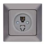 ΠΡΙΖΑ ΤΗΛΕΦΩΝΟΥ MONH RJ 11 ΓΡΑΦΙΤΗΣ EUROLAMP ΝΕAD – 152-16313