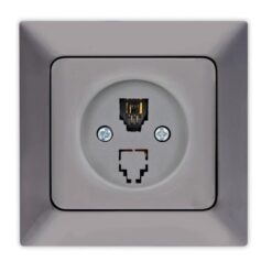 ΠΡΙΖΑ ΤΗΛΕΦΩΝΟΥ MONH RJ 11 ΓΡΑΦΙΤΗΣ EUROLAMP ΝΕAD – 152-16313