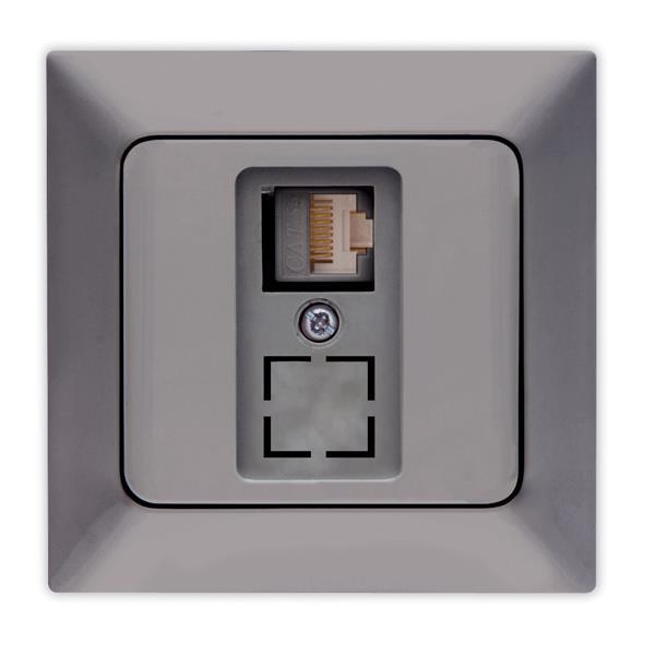 ΠΡΙΖΑ DATA MONH CAT 6 RJ 45 ΓΡΑΦΙΤΗΣ EUROLAMP ΝΕAD – 152-16315