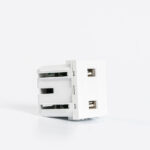 ΠΡΙΖΑ 2 Χ USB MODULES ΛΕΥΚΗ EUROLAMP – 152-20058