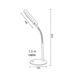 Φωτιστικό Γραφείου LED 5W Λευκό Φυσικό Λευκό 4000K ACA DECOR – 15205LEDWH