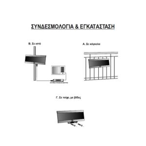 MATEL ANDIGITAL 5G-B ΚΕΡΑΙΑ UHF ΕΞΩΤΕΡΙΚΗ ΜΑΥΡΗ  4K-FULL HD – 1-MT010400007