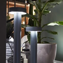 IDEAL LUX Κολωνάκι Κήπου TESLA 4xG9 IP44 Χρώματος Ανθρακί – 153162