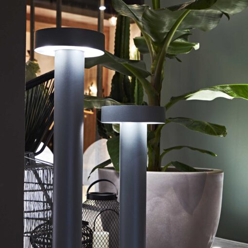 IDEAL LUX Κολωνάκι Κήπου TESLA 4xG9 IP44 Χρώματος Ανθρακί – 153162