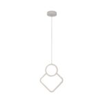 LED κρεμαστό φωτιστικό οροφής Designer 12W 4000K φυσικό λευκό με λευκό σώμα V-TAC – 15338