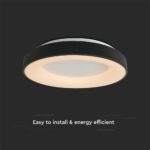Φωτιστικό οροφής LED 49W 3000Κ Mαύρου Χρώματος V-TAC – 15346
