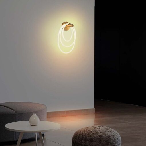 Επιτοίχιο φωτιστικό LED 37W 3000K Xρυσού Χρώματος V-TAC – 15348