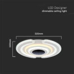 Φωτιστικό οροφής LED 95W Λευκού Χρώματος Dimmable με Χειριστήριο V-TAC – 15358