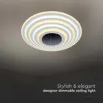 LED φωτιστικό οροφής LED 125W Λευκού Χρώματος Dimmable και χειριστήριο V-TAC – 15359