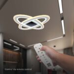 Φωτιστικό οροφής LED 130W Λευκού Χρώματος Dimmable με χειριστήριο V-TAC – 15360