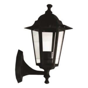 ΑΠΛΙΚΑ ΤΟΙΧΟΥ ΑΛΟΥΜΙΝΙΟΥ ΕΞΑΓΩΝΗ ΜΑΥΡΗ ΠΡΟΣ ΤΑ ΠΑΝΩ E27 EUROLAMP – 154-55121