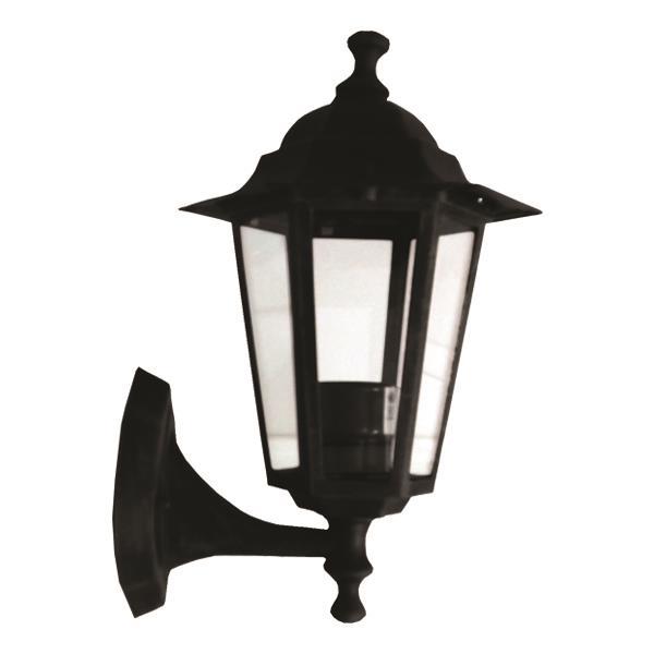 ΑΠΛΙΚΑ ΤΟΙΧΟΥ ΑΛΟΥΜΙΝΙΟΥ ΕΞΑΓΩΝΗ ΜΑΥΡΗ ΠΡΟΣ ΤΑ ΠΑΝΩ E27 EUROLAMP – 154-55121