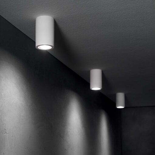 IDEAL LUX Φωτιστικό Οροφής TOWER 1xGU10 Λευκού Χρώματος – 155869
